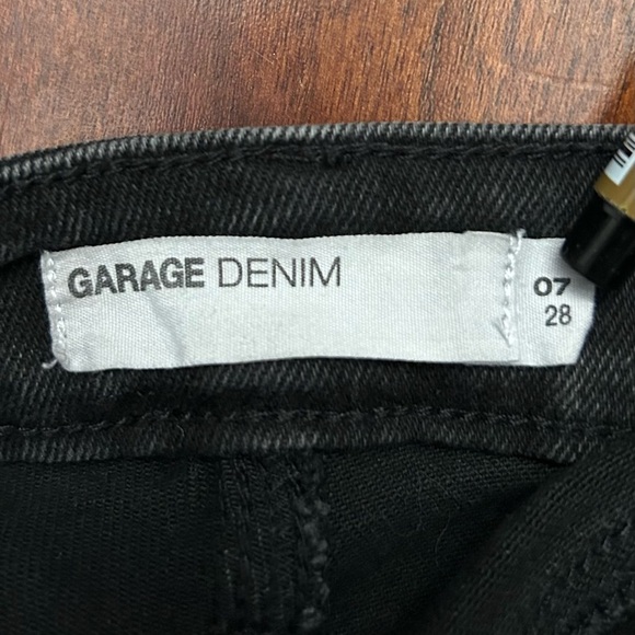 Garage Women’s Black Flared Women's Jeans with Copper Hardware, Size 28 - Picture 12 of 14